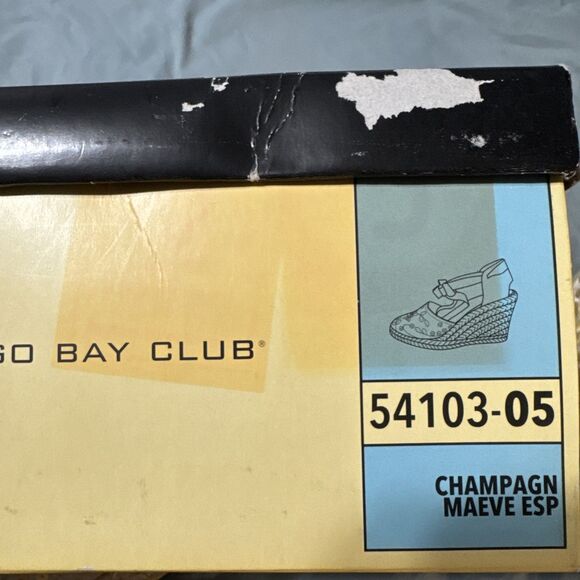 Montego Bay Club Woman’s 8.5 Satin Pink W/Gold Sequence Ankle Wrap Espadrille - Picture 3 of 8